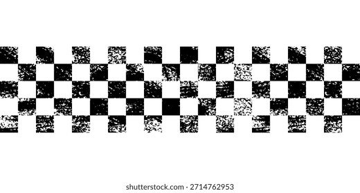 Patrón de ajedrez en blanco y negro. Ilustración vectorial sin fisuras de tablero de ajedrez. Abstractas tablero de ajedrez a cuadros para el juego. Forma de rectángulo geométrico de rejilla. Bandera de la raza. Suelo de mosaico retro.