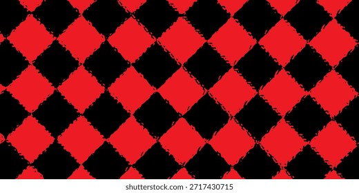 Patrón de ajedrez en blanco y negro. Ilustración vectorial sin fisuras de tablero de ajedrez. Abstractas tablero de ajedrez a cuadros para el juego. Forma cuadrada geométrica de la rejilla. Bandera de la raza.	
