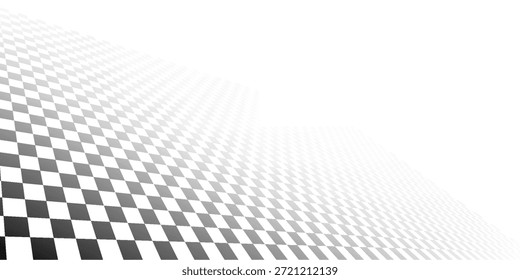 Patrón de ajedrez en blanco y negro. Ilustración vectorial sin fisuras de tablero de ajedrez. Abstractas tablero de ajedrez a cuadros para el juego. Forma cuadrada geométrica de la rejilla. Bandera de la raza. Suelo de mosaico retro.	