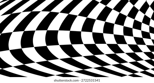 Patrón de ajedrez en blanco y negro. Ilustración vectorial sin fisuras de tablero de ajedrez. Abstractas tablero de ajedrez a cuadros para el juego. Forma cuadrada geométrica de la rejilla. Bandera de la raza. 