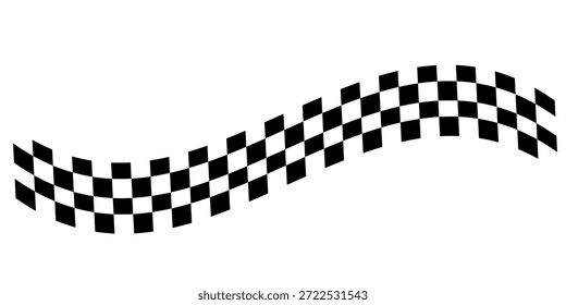 Patrón de ajedrez en blanco y negro. Ilustración vectorial sin fisuras de tablero de ajedrez. Abstractas tablero de ajedrez a cuadros para el juego. Forma cuadrada geométrica de la rejilla. Bandera de la raza. 