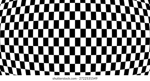 Patrón de ajedrez en blanco y negro. Ilustración vectorial sin fisuras de tablero de ajedrez. Abstractas tablero de ajedrez a cuadros para el juego. Forma cuadrada geométrica de la rejilla. Bandera de la raza. 