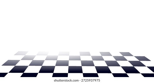 Patrón de ajedrez en blanco y negro. Ilustración vectorial sin fisuras de tablero de ajedrez. Abstractas tablero de ajedrez a cuadros para el juego. Forma cuadrada geométrica de la rejilla. Bandera de la raza.	
