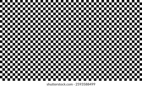 Black and white chess pattern. retro mosaic floor. grid geometric square shape. checkerboard seamless. race flag. abstract white black checkered background