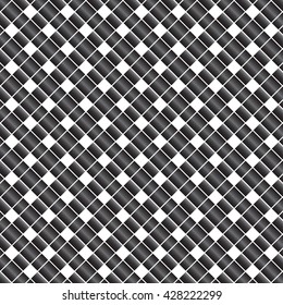 Black and white chessboard. Seamless pattern of black and white squares