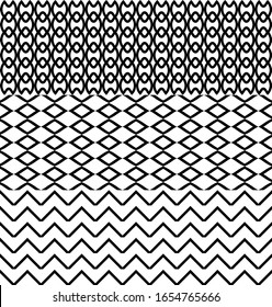 Black and white chevron background
