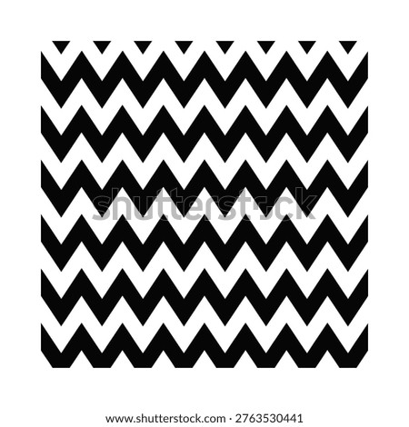 A black and white chevron pattern fills the entire frame of the image
