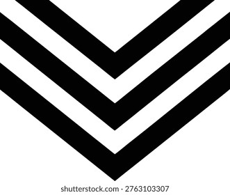 Black and white chevron pattern with multiple Vshaped stripes