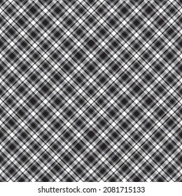 Black and White Chevron Plaid Tartan textured Seamless pattern design suitable for fashion textiles and graphics