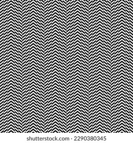 Chevron negro y blanco, patrón vectorial geométrico sin fisuras en blanco y negro