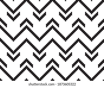 Color negro y blanco chevron fondo de patrón sin costuras para la moda textil, el knitwear, gráficos