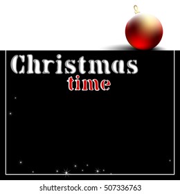 black and white Christmas background 