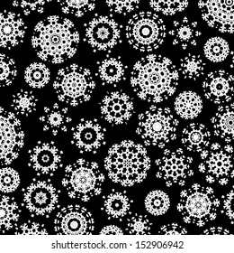 Black and White Christmas background. + EPS10 vector file