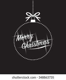 black and white christmas ball ball