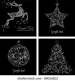 Black and White Christmas Cards