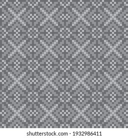 Black and White Christmas fair isle pattern background for fashion textiles, knitwear and graphics