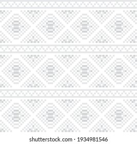 Black and White Christmas fair isle pattern background for fashion textiles, knitwear and graphics
