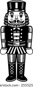 Black and White Christmas Nutcracker