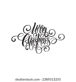 Vector de navidad en blanco y negro. Editable. Adecuado para diseño e ilustración en el evento de Navidad