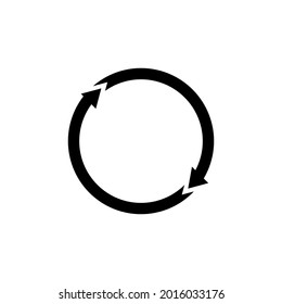 black and white circle arrow