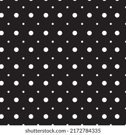 Fondo del círculo blanco y negro. Los puntos de círculo están aislados en el fondo negro. Textura geométrica elegante. Fondo abstracto moderno. De estilo Art Deco. Ilustración vectorial.