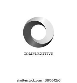 Black And White Circle Company Logo With Sample Text