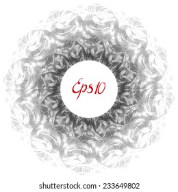  Black and White circle frame 