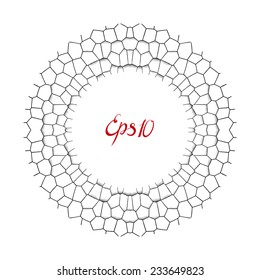  Black and White circle frame 
