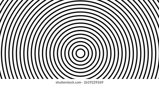 black and white circle line background