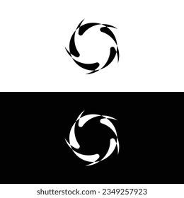Schwarz-Weiß-Logo-Design. Symbol-Logo .