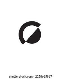 Black and white Circle logo vector