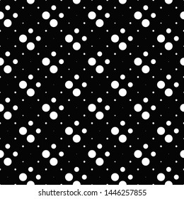 Black and white circle pattern background - abstract monochrome vector graphic
