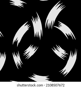 Black White Circle Pattern Seamless
