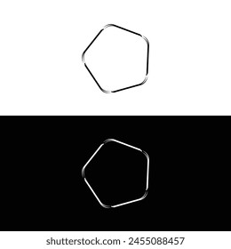 Diseño de Plantilla de logotipo de Vector en blanco y negro