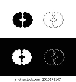 Design de modelo de logotipo de vetor de círculo preto e branco