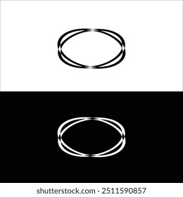 Diseño de Plantilla de logotipo de Vector en blanco y negro 