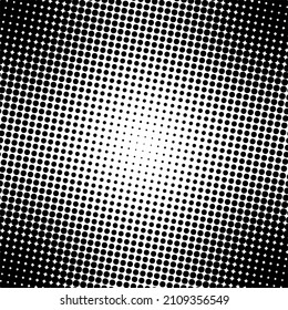 Círculos en blanco y negro, fondo de semitono degradado. Ilustración vectorial.