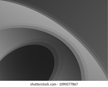 Black and white circles vector abstract background