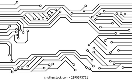 black and white circuit board background