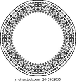 Black and white circular frame, circular design, with decorative edges, circle design, hand drawn circular design, hand drawn mandala design