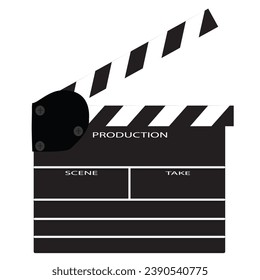 Black and White Clap Board Vector