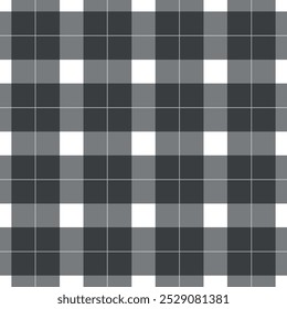 Black and white classic plaid pattern