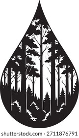 Silueta de Vector limpio en blanco y negro 