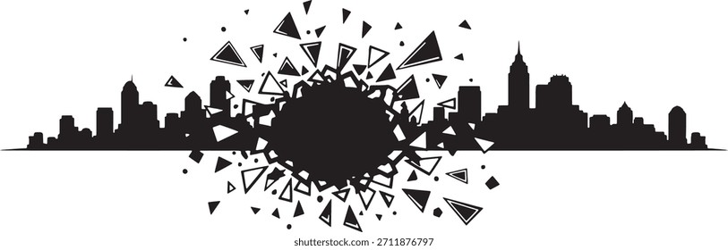 Silhueta de vetor limpo preto e branco 