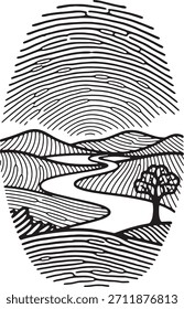 Black and white clean vector silhouette 