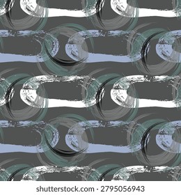 Black and white close-up of fish swimming in water with rippled reflections creating abstract patterns and textures.
