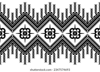 Black and white cloth pattern, heart-shaped square shape.