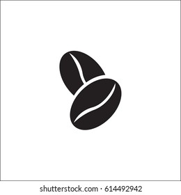 Black White Coffee Beans Stock Vector (Royalty Free) 614492942 ...