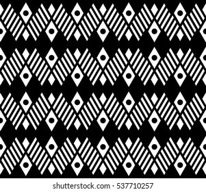 Black and white color argyle, diagonal stripes line and dot seamless pattern background.