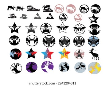 Black and white color full animal icons vector art  Download vectors -  Animal icon, Graphic design logo, Animal logo
 may be s animal logo vector design and illustration.